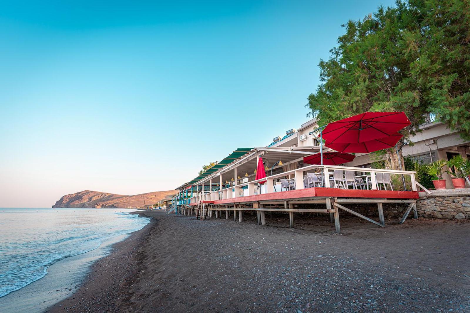 Sappho Hotel Skála Eresoú Exterior foto